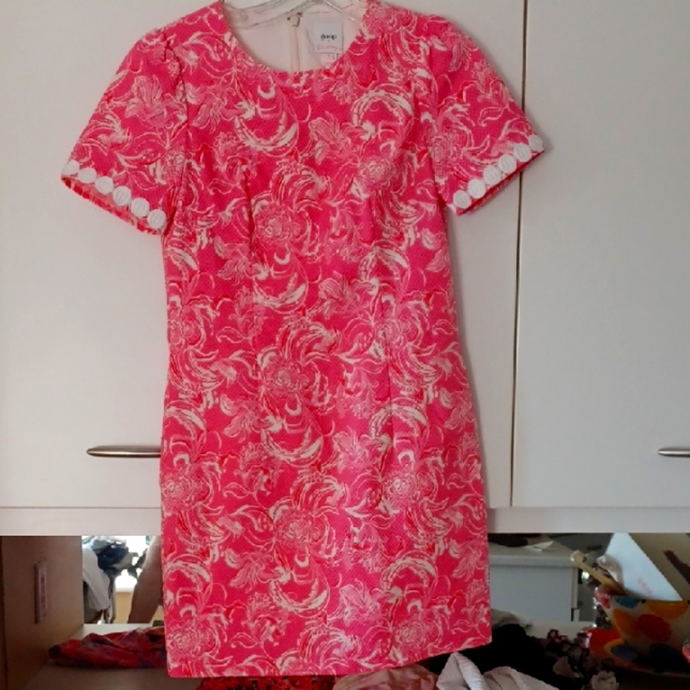 Pink Floral Mini Dress